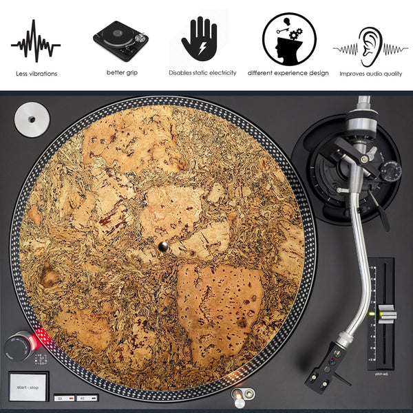 Dragonfly Turntable Mat - 12 Inch Rubber Slipmat For Record Players