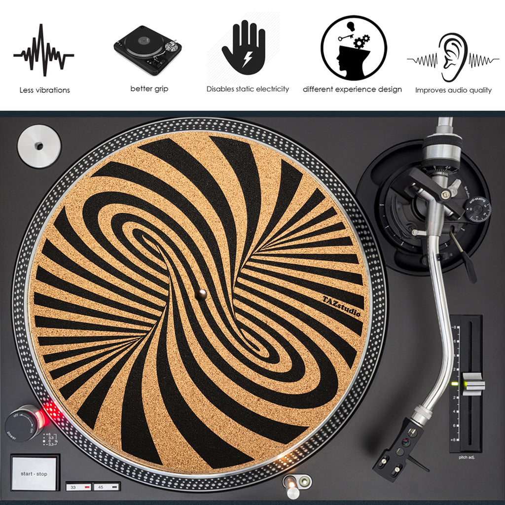 Slipmat Per Giradischi Mod Target - 30.5 Cm, Per DJ E Mixing - Foto 7