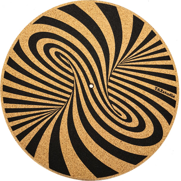 Turntable Slipmat- Geometric spiral.